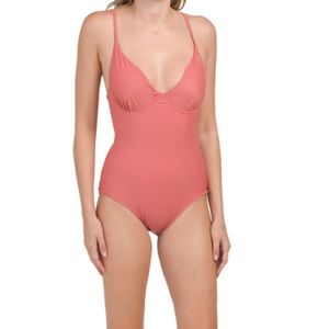 Andie Luna Punch Pink one piece NWT Size XS